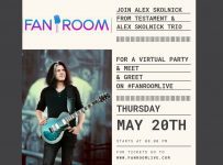 Testament’s Alex Skolnick Joins FanRoom Live Thursday May 20th, 2021 at 8 PM EST