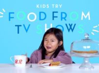 Kids Try Food From Classic TV Shows (Spongebob, Friends) | Kids Try | HiHo