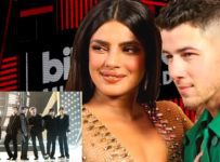 Nick Jonas & Priyanka Chopra React to BTS Butter BBMAs Performance ( Billboard bts reaction 2021 )