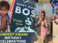 Fans Celebrated Sundeep Kishan Birthday With Poor People | Tollywood | Top Telugu TV
