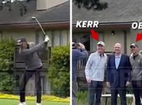 Barack Obama Plays Golf with Steve Kerr at Pebble Beach