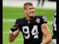 Carl Nassib’s Raiders Jersey Flying Off Shelves After Gay Announcement, #1 Seller!