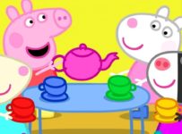 Peppa Pig Full Episodes | Dens – the Tea Party | Cartoons for Children