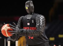Basketball Robot at Tokyo Olympics Drowns Half-Court Shot, No Problem