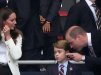 Prince George Enjoys UEFA 2020 Soccer Final with Mom & Dad
