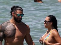 WWE Superstar Roman Reigns, Wife Show Off Smokin’ Hot Beach Bods In Miami