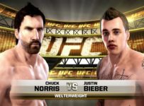 Justin Bieber vs Chuck Norris UFC EA SPORTS Celebrity Death Match MMA