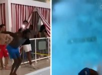 Meek Mill Botches Dive Attempt At Water Park