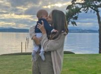 Katharine McPhee Shares First Photos of Son’s Face as Husband David Calls Her a ‘Hot Mom’