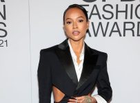 Karrueche Wears a Cutout Suit at the CFDA Fashion Awards