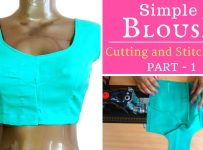 Part #1 | Simple Blouse cutting and stitching