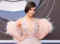 Sofia Carson Wore a Sparkly Pink Dress to the Latin Grammys