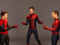 Tom Holland, Andrew Garfield and Tobey Maguire ‘break the internet’ with ‘Spider-Man’ meme recreation