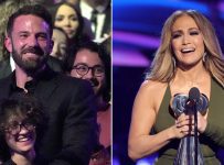 Ben Affleck Cheers Jennifer Lopez on at iHeartRadio Awards