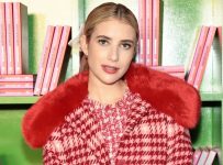 Emma Roberts Wore a Red Houndstooth Kate Spade NY Outfit
