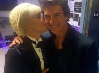 Lady Gaga kisses Tom Cruise on the cheek at Las Vegas show – Music News