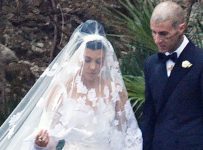 Kourtney Kardashian’s Wedding Dress Features a Corset